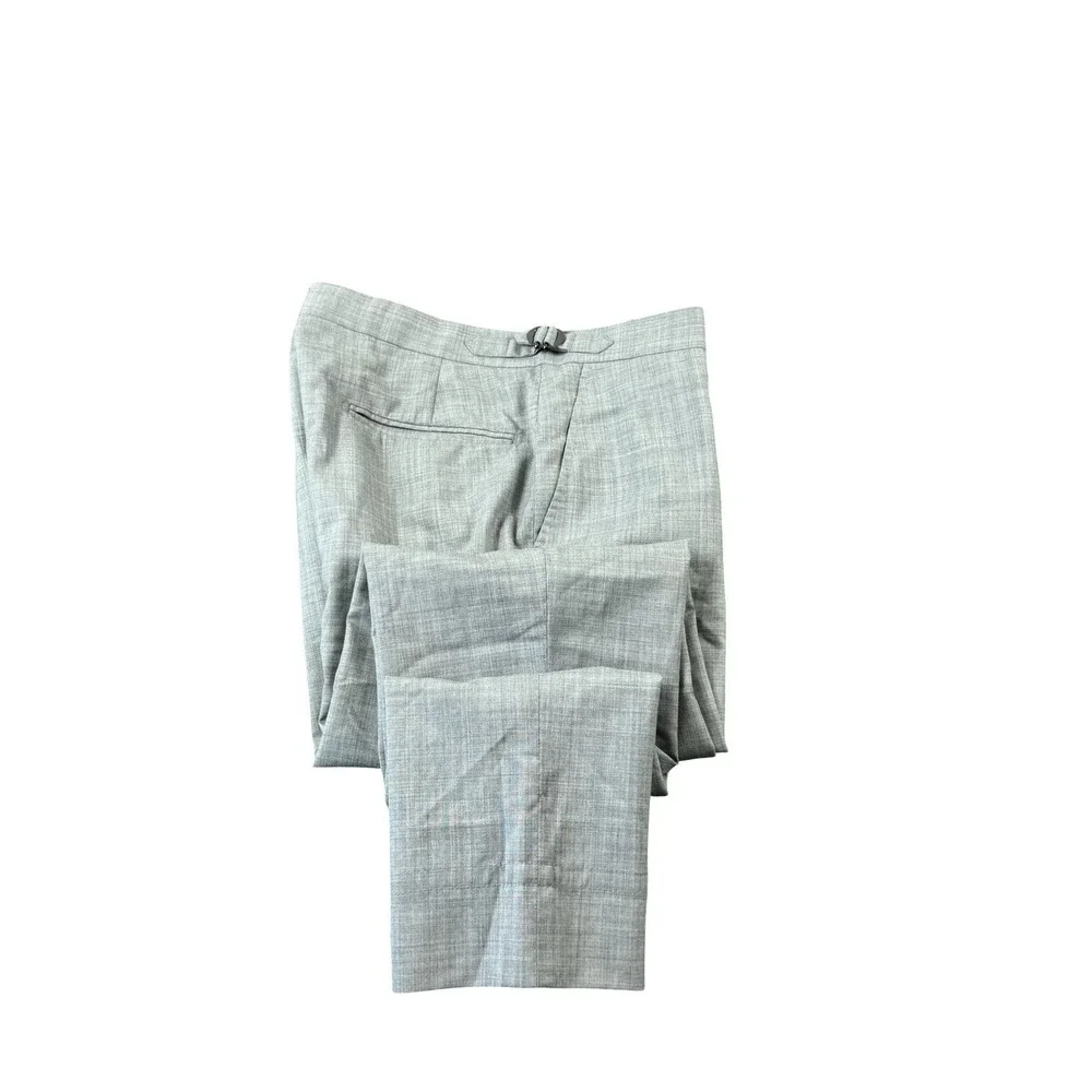 Suit Supply Gray Brescia Adjustable Side Tab Mens Wool Trouser Size 30X27